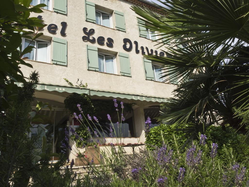 Hotel Les Oliviers Fayence Exterior foto